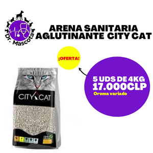 20kg Arena sanitaria aglutinante City Cat