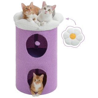 Rascador Flor con Hamaca + Condominio 60x34x88 Cm