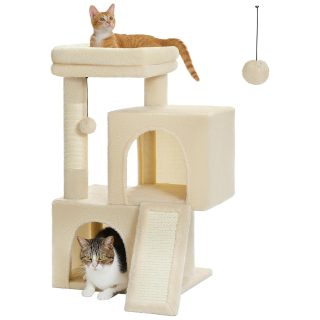 Rascador Doble Condominio para Gatos 39x29x76 Cm