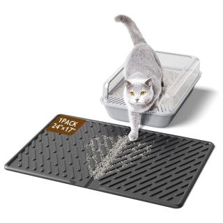 Alfombra Recolectora con Borde Alto de Arena para Gatos