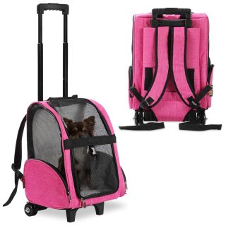 Mochila Transportadora para Mascotas con Ruedas (30x33x48 Cm)