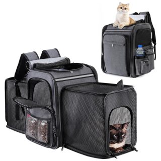 Mochila Expandible para Gatos (27x34x43 Cm)