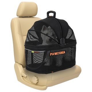 Asiento de Auto Cerrado para Mascotas (36x58x54 cm)