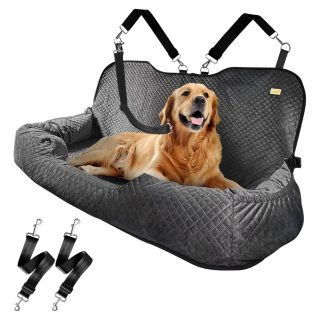 Asiento de Auto Extra Grande Lavable para Mascotas (124x53x20 cm)