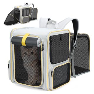 Mochila Transportadora para Gatos Expandible (35x28x40 cm)