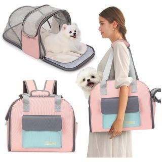 Bolso Transportador Expandible para Mascotas (39x20x33 cm)