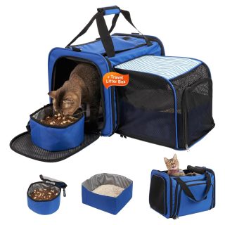 Transportador para Gatos Expandible con Arenero (31x34x42 cm)