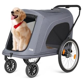Coche Plegable Extra Grande para Perros (80x127x96 cm)