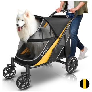 Coche Plegable para Mascotas con 4 Ruedas (85x66x98 cm)