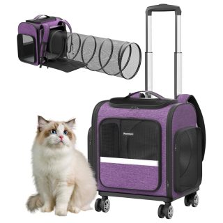 Transportador Expandible para Gatos con Ruedas (39x33x40 cm)