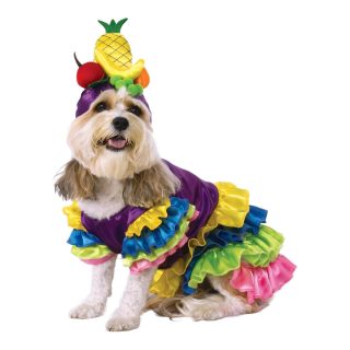 Disfraz Brasileño para Perros y Gatos – Incluye Sombrero de Frutas
