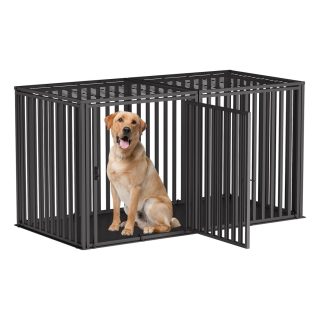 Jaula de Acero Anti Mordeduras para Perros Grandes – Extra Resistente