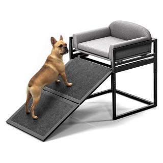 Rampa de Acceso para Perros con Asiento – Soporta hasta 45 kg