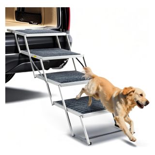 Escalera Plegable Portátil para Perros y Autos/SUV – Soporta 113 kg (127x81x48 cm)