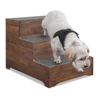 Escalera Madera Maciza Perros Soporta 110 kg