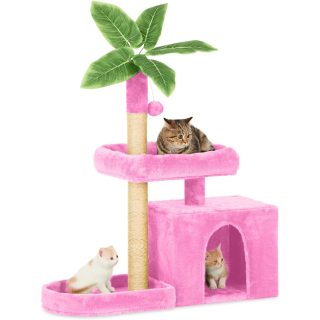 Rascador Kitty Palmera con Condominio para Gatos 77x36x80 Cm