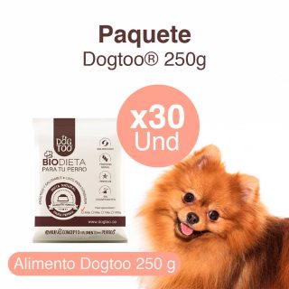 Paquete Biodieta Dogtoo 250 g. x 30 unidades