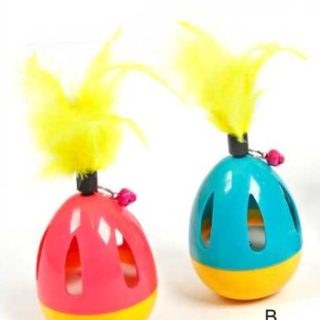 Juguete interactivo huevito pluma (und)