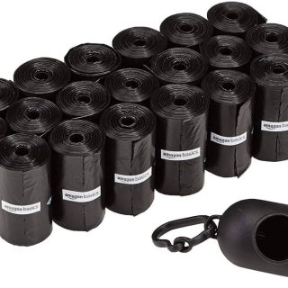 Bolsas para excrementos de perro con dispensador y clip para correa