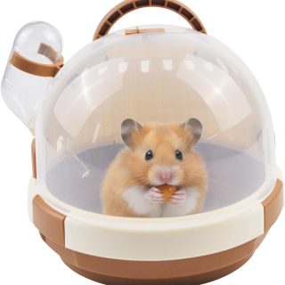 Jaula Transportadora para Hámster con Botella de Agua 17x17x15 Cm