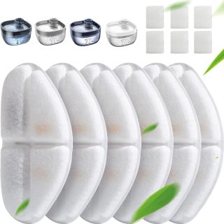 Pack de 6 Filtros para Fuentes Electrica para Mascotas
