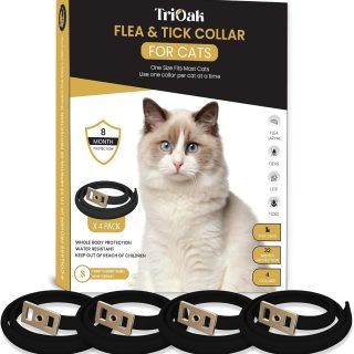4 Collares para Pulgas y Garrapatas para Gatos
