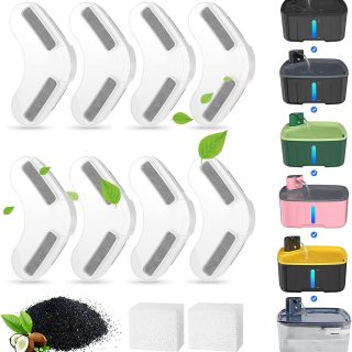 Pack 8 Filtros de Agua para Fuentes Eléctricas de Mascotas