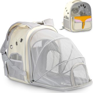 Mochila Transportadora Expandible para Mascotas 57x31x39 Cm