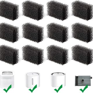Pack 12 Filtros Esponja para Fuentes de Aguas Electricas para Mascotas
