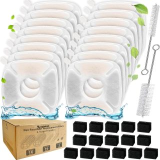 Pack de 34 Filtros Cuadrados para Fuentes Eléctricas para Mascotas