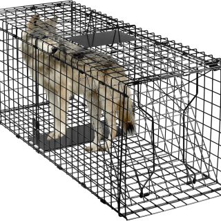 Trampa Grande para Animales Captura Viva 129x50x44 Cm