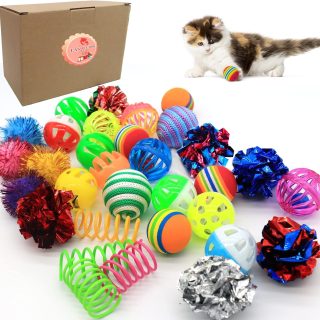 Juguete Surtidos de Bolas Interactivas para Gatos 30 Piezas