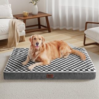 Cama Ortopédica Grande Impermeable con Funda Extraíble para Mascotas