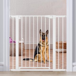 Puerta de Seguridad para Mascotas Extra Alta 75×91 Cm