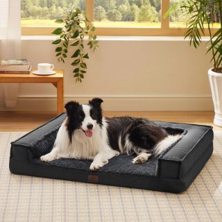 Sofá Cama Ortopédica Impermeable para Perros 88x63x15 Cm