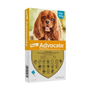 Advocate Pipeta para Perros (4 – 10 kg) | Antiparasitario Interno y Externo de Amplio Espectro