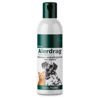 Alerdrag Shampoo (Hidrocortisona 0.5%) | Alivio Antialérgico y Antiinflamatorio para Perros y Gatos