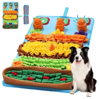 Alfombrilla de Olfateo Grande para Perros | Juguete de Rompecabezas y Alimentación Lenta de 80×48 Cm