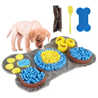 Alfombrilla de Olfateo para Perros | Tapete de Enriquecimiento Mental y Antiestrés de 58×38 Cm