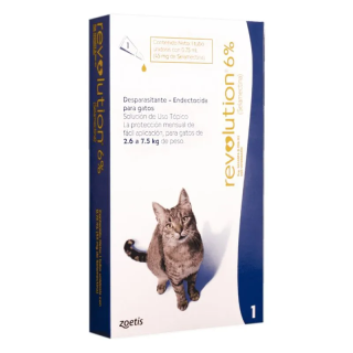 Revolution 6% Azul Gatos 2.6 a 7.5 kg