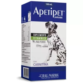 Apetipet Jarabe (Drag Pharma): Estimulante del Apetito y Bioenergizante con Carnitina para Perros