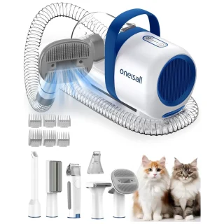 Aspiradora Silenciosa para Mascotas- Kit de Aseo 6 en 1 y Recipiente de 1.5 L