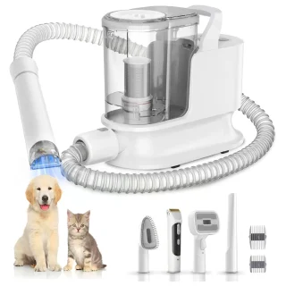 Aspiradora de Pelo para Mascotas – Silenciosa y Potente 12 Kpa, con Kit de Aseo 5 en 1