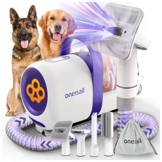 Aspiradora de Pelo para Perros y Gatos – Silenciosa y Potente 12 Kpa