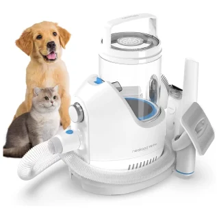 Aspiradora de Pelo para Perros – Kit de Aseo Profesional 5 en 1 y Potente 10500 Pa