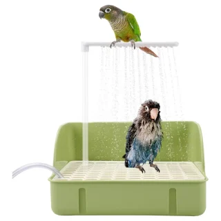 Bañera Automática para Pájaros – Agua Circulante USB y Protector Anti-Mordidas