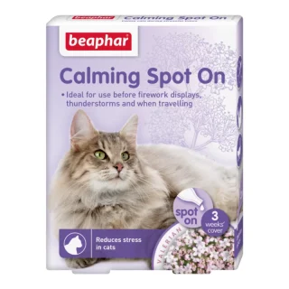 Beaphar Calming Spot On para Gatos: Remedio Natural de Valeriana contra el Estrés y la Ansiedad