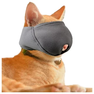 Bozal para Gatos Suave y Flexible | Bozal Antiarmaños y Antimordidas