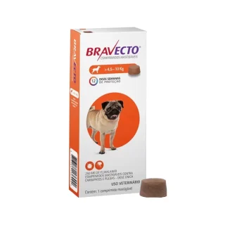 Bravecto 250 mg: Comprimido Antiparasitario para Perros de 4.5 a 10 kg (Protección 3 Meses)