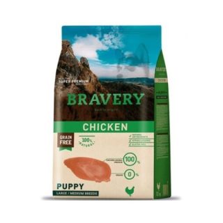 BRAVERY 12KG. POLLO CACHORROS G/M